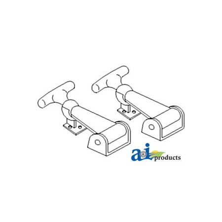 A & I Products Bonnet Catch (Long)(2 PACK) 6" x2" x8" A-403657M1